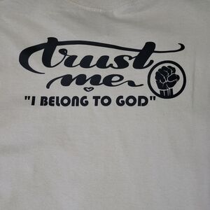 Trust Me Graphic Men's Shirt - Cream
